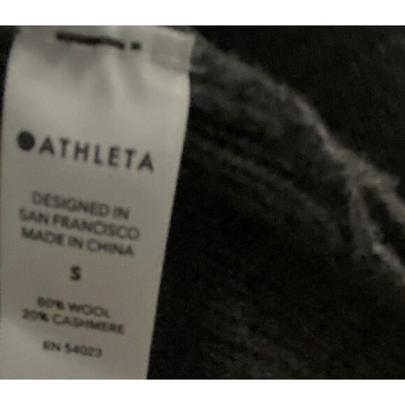 ATHLETA Spirit Wool Cashmere Wrap Cozy Sweater Cardigan Small Gray Pockets Cozy - Picture 8 of 11